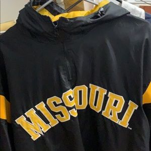 Mizzou rain pullover. Size Medium